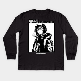 Japanese Anime Manga Streetwear Hip Hop Urban Stylish Girl Kids Long Sleeve T-Shirt